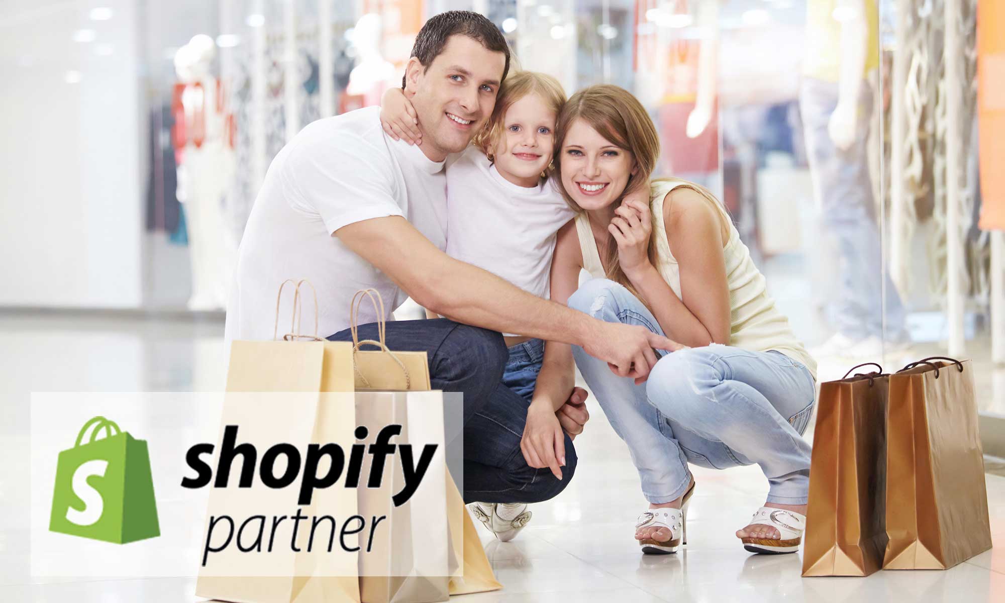 Shopping mall, Logo Shopify, certified Partner